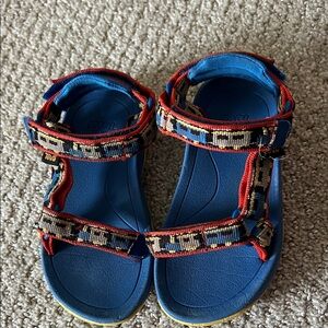 Teva Kids T Hurricane XLT 2 Sport Sandal, Trains Blue, 8 T US Unisex Toddler